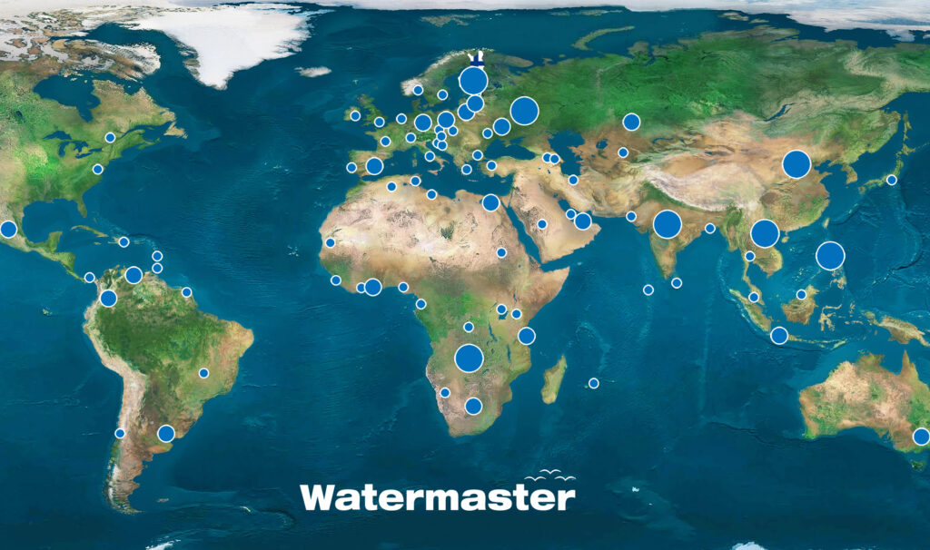 Watermaster world map
